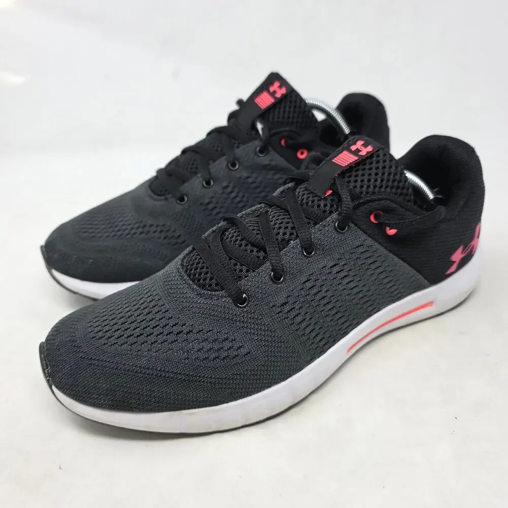 Under Armour Black Pink Athletic Sneakers Running Shoes Womens US 10